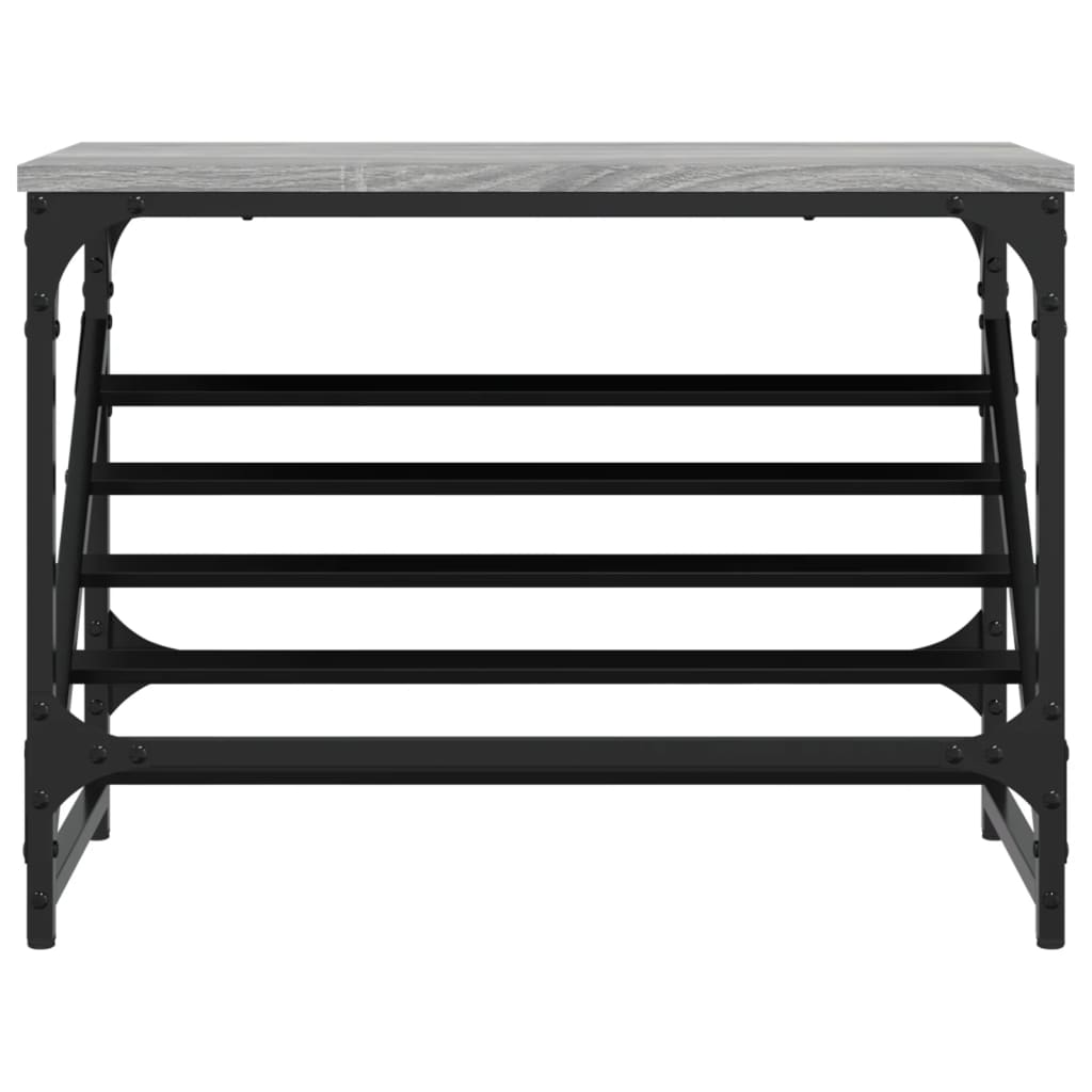 Schoenenrek 60x30x45 cm bewerkt hout grijs sonoma is nu te koop bij PeponiXL, paradijselijk wonen!