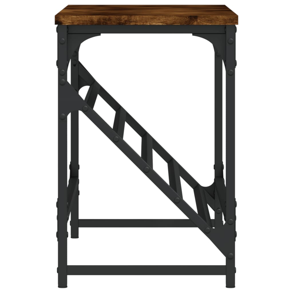 Schoenenrek 90x30x45 cm bewerkt hout gerookt eikenkleurig is nu te koop bij PeponiXL, paradijselijk wonen!