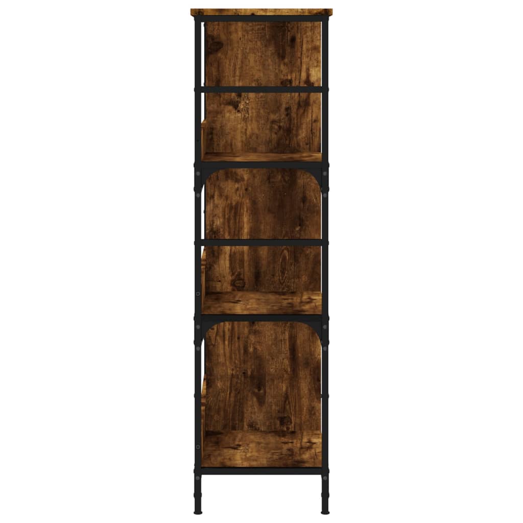 Boekenrek 78,5x33x117,5 cm bewerkt hout gerookt eikenkleurig is nu te koop bij PeponiXL, paradijselijk wonen!