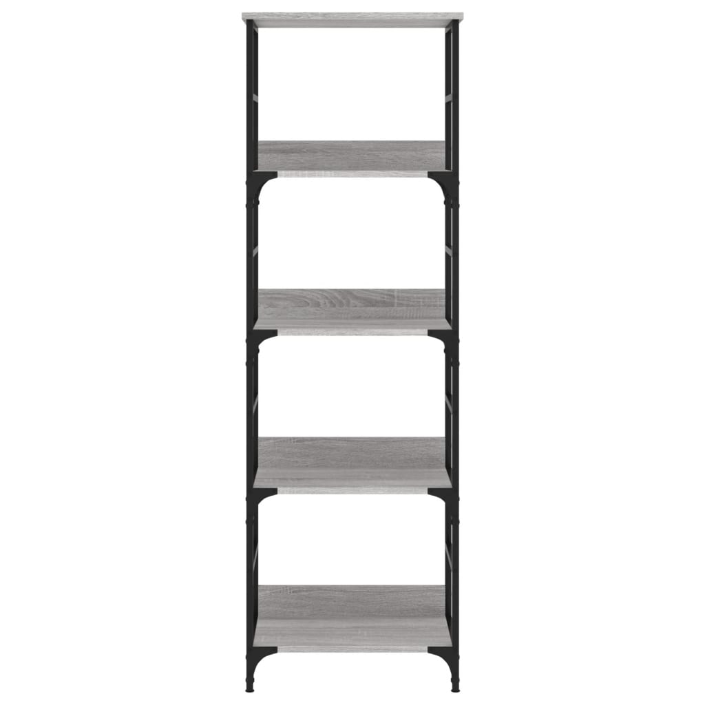 Boekenrek 50x33x153 cm bewerkt hout grijs sonoma eikenkleurig is nu te koop bij PeponiXL, paradijselijk wonen!