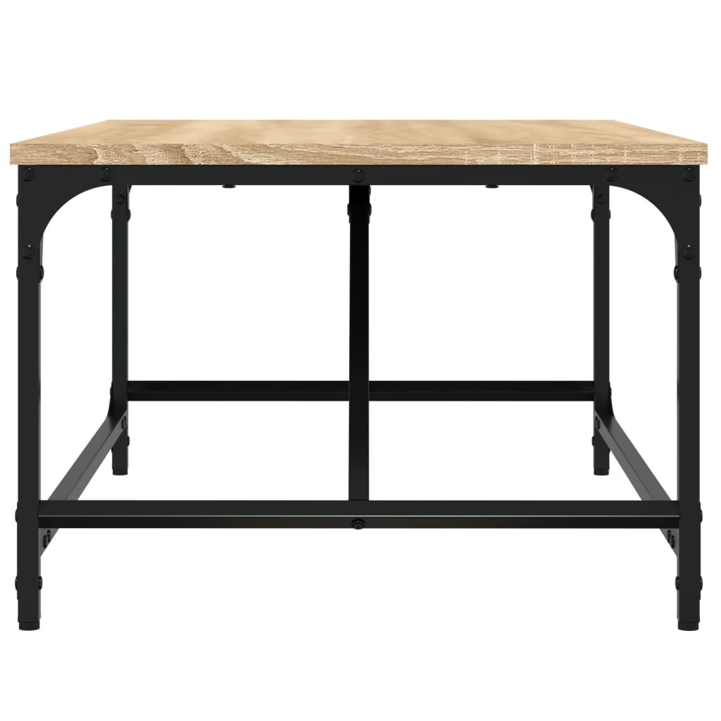 Salontafel 75x50x35 cm bewerkt hout sonoma eikenkleurig is nu te koop bij PeponiXL, paradijselijk wonen!