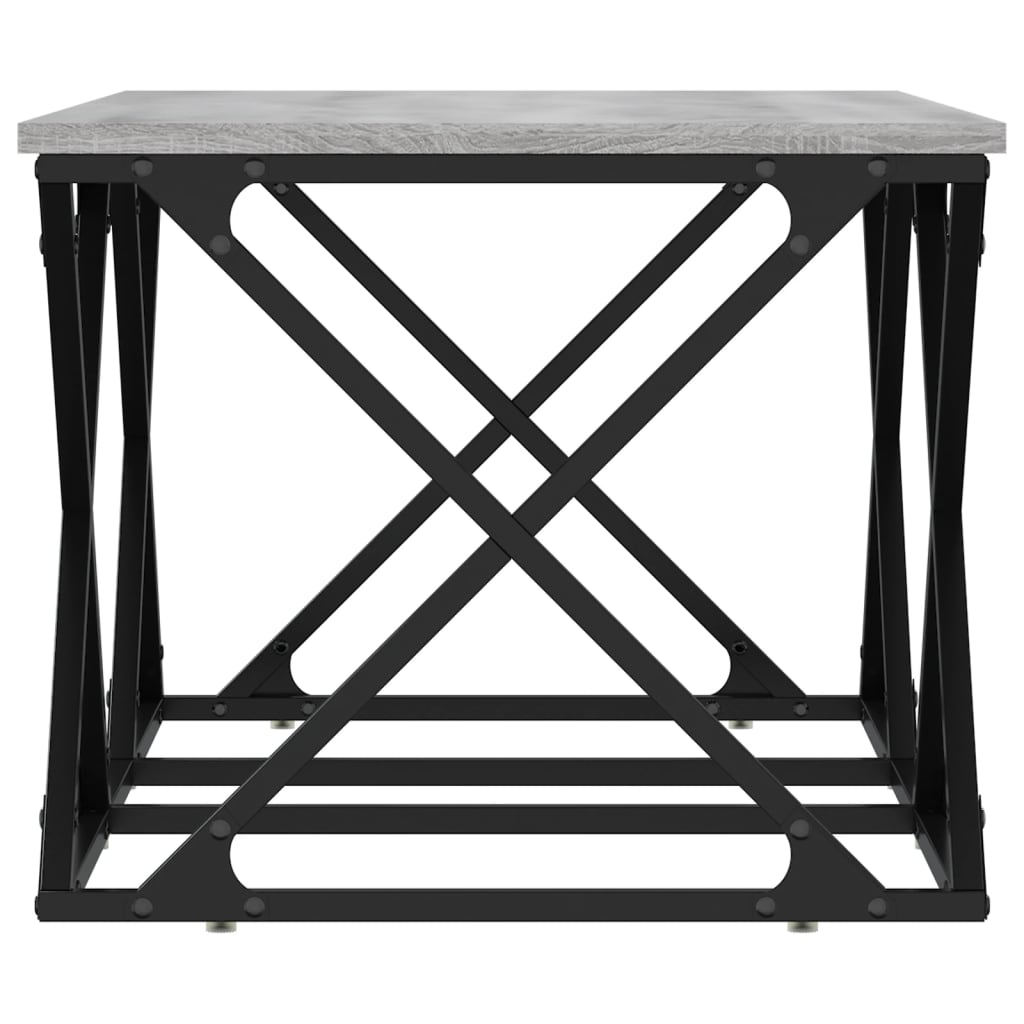 Salontafel 100x49x40 cm bewerkt hout grijs sonoma is nu te koop bij PeponiXL, paradijselijk wonen!