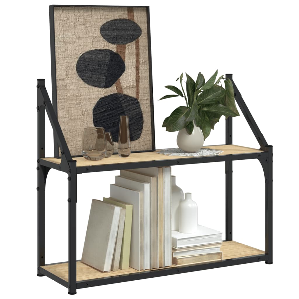 Wandplank met 2 lagen Sonoma eikenhout 60x21x51 cm is nu te koop bij PeponiXL, paradijselijk wonen!