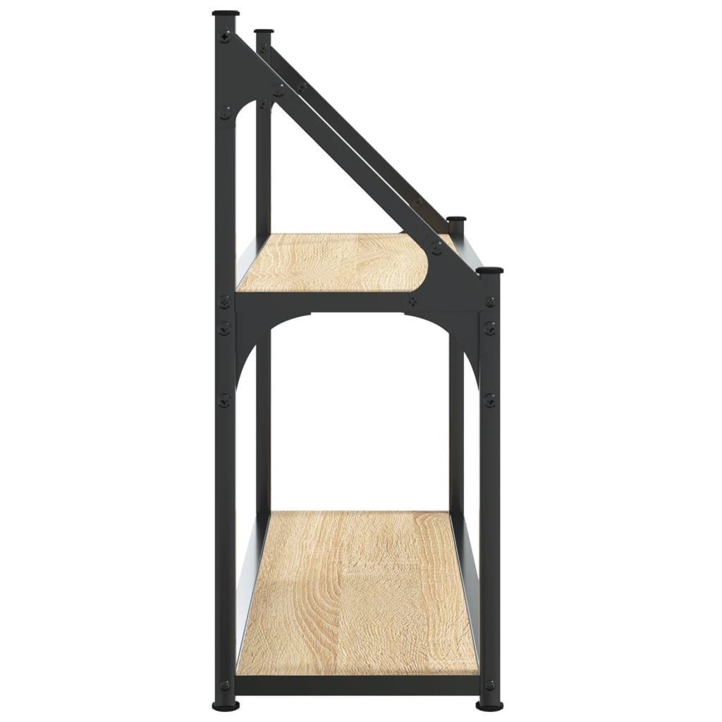 Wandplank met 2 lagen Sonoma eikenhout 60x21x51 cm is nu te koop bij PeponiXL, paradijselijk wonen!