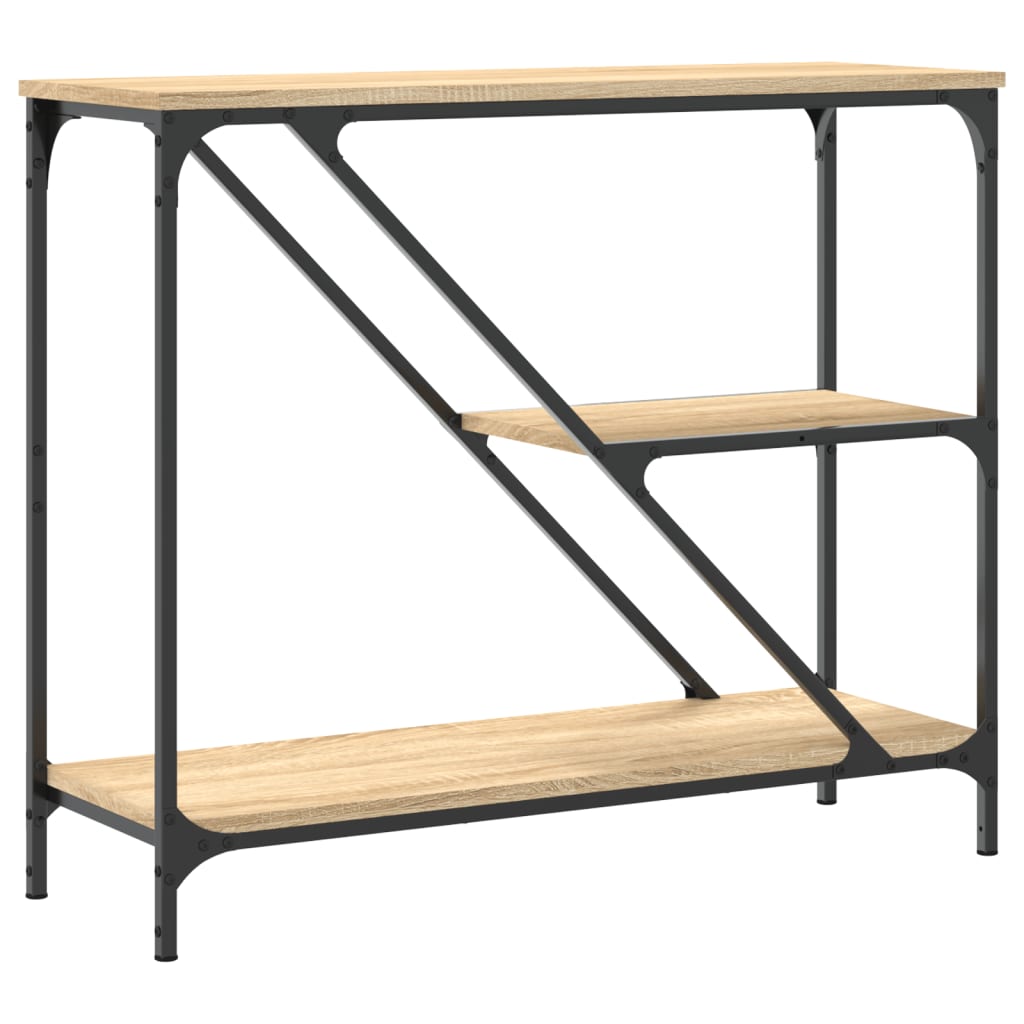 Wandtafel 88,5x30x75 cm bewerkt hout sonoma eikenkleurig is nu te koop bij PeponiXL, paradijselijk wonen!