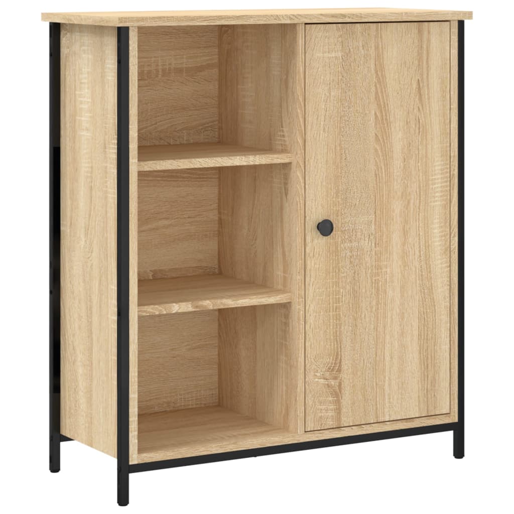 Dressoir 70x30x80 cm bewerkt hout sonoma eikenkleurig is nu te koop bij PeponiXL, paradijselijk wonen!