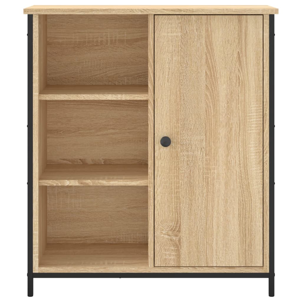 Dressoir 70x30x80 cm bewerkt hout sonoma eikenkleurig is nu te koop bij PeponiXL, paradijselijk wonen!