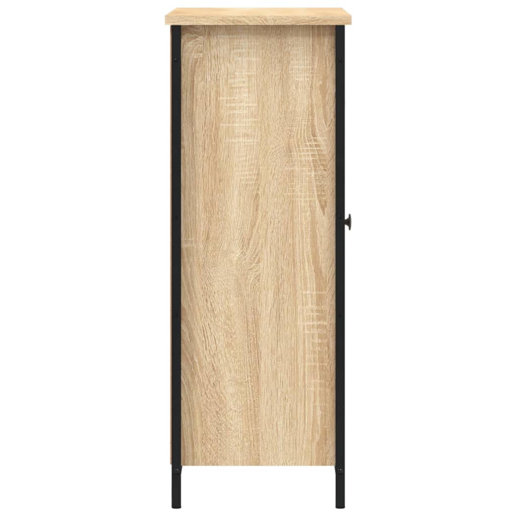 Dressoir 70x30x80 cm bewerkt hout sonoma eikenkleurig is nu te koop bij PeponiXL, paradijselijk wonen!