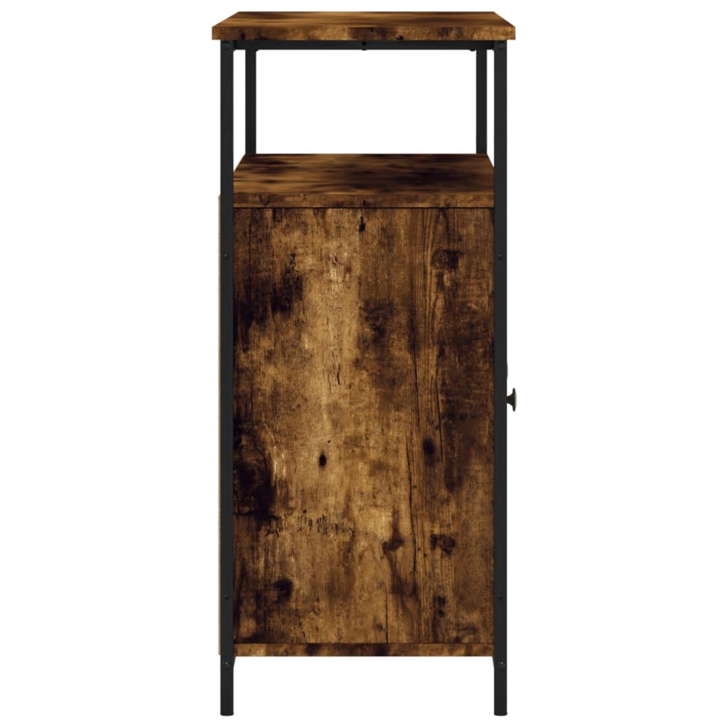 Dressoir 100x35x80 cm bewerkt hout gerookt eikenkleurig is nu te koop bij PeponiXL, paradijselijk wonen!
