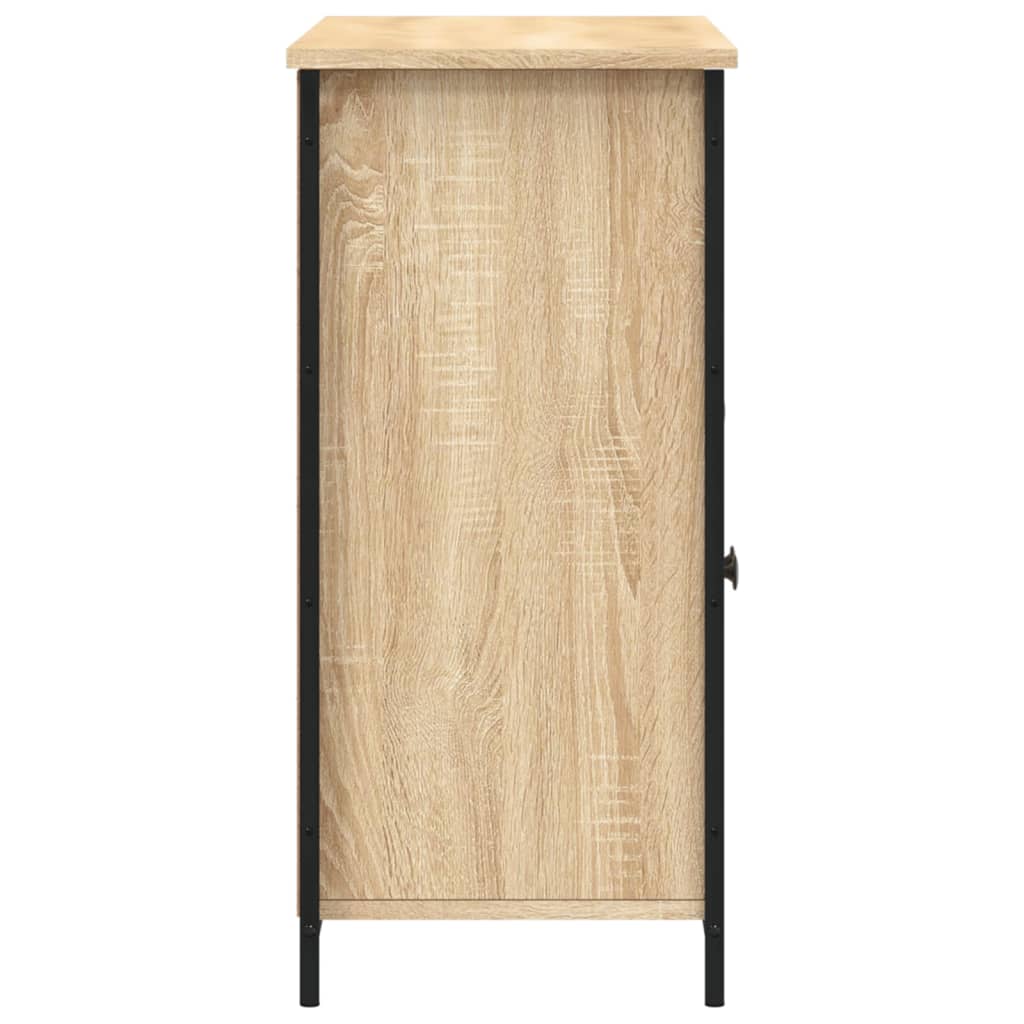 Dressoir 100x35x75 cm bewerkt hout sonoma eikenkleurig is nu te koop bij PeponiXL, paradijselijk wonen!