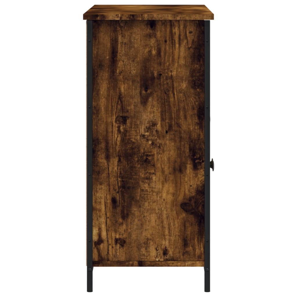 Dressoir 100x35x75 cm bewerkt hout gerookt eikenkleurig is nu te koop bij PeponiXL, paradijselijk wonen!
