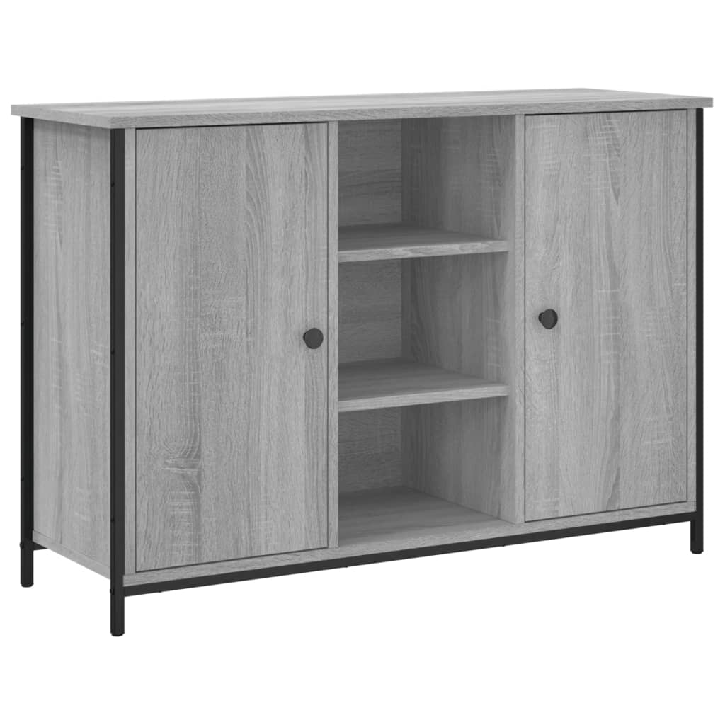 Dressoir 100x35x70 cm bewerkt hout grijs sonoma is nu te koop bij PeponiXL, paradijselijk wonen!