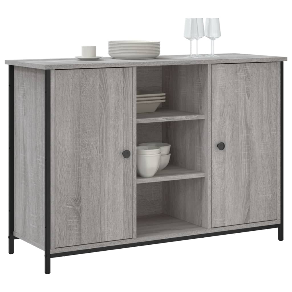 Dressoir 100x35x70 cm bewerkt hout grijs sonoma is nu te koop bij PeponiXL, paradijselijk wonen!