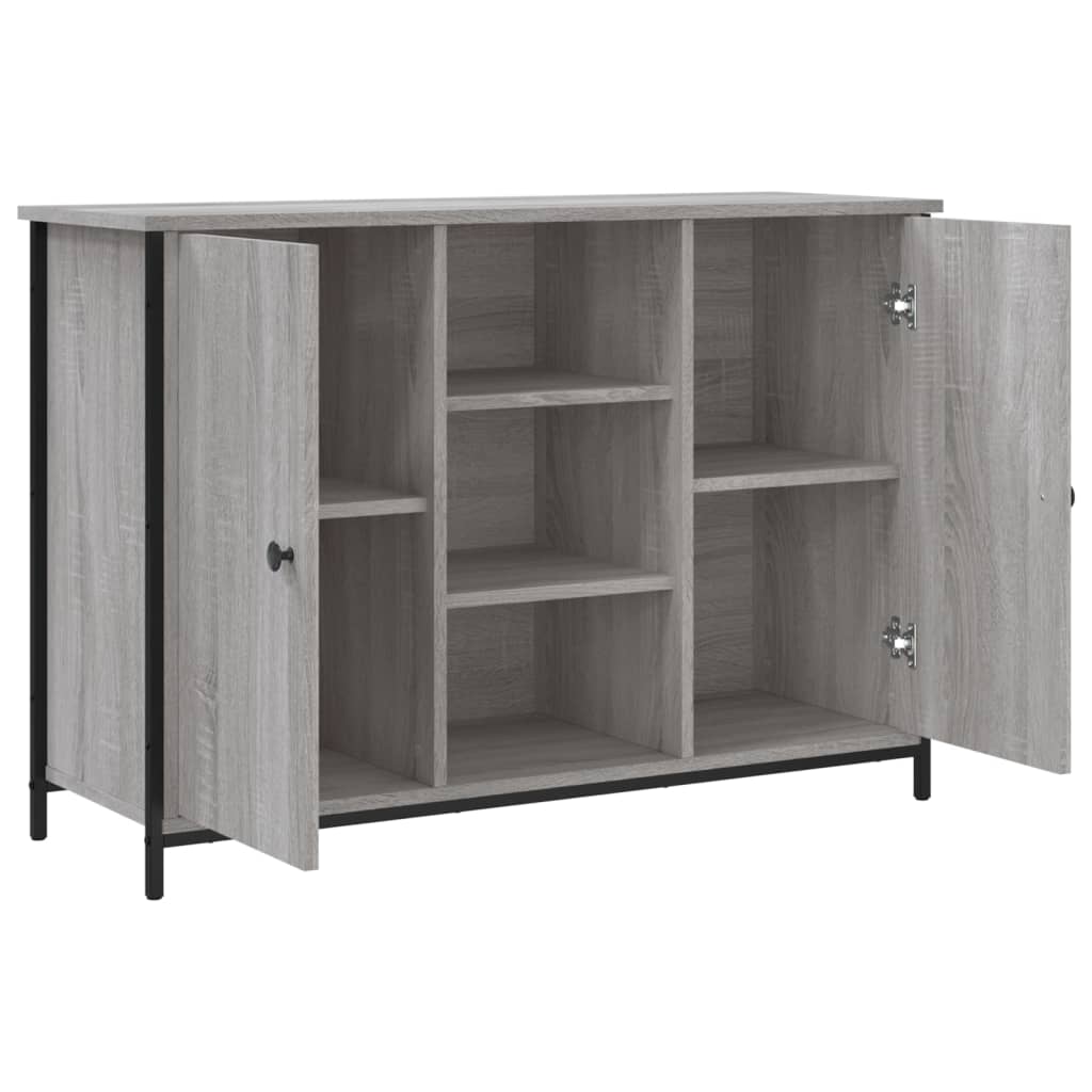 Dressoir 100x35x70 cm bewerkt hout grijs sonoma is nu te koop bij PeponiXL, paradijselijk wonen!