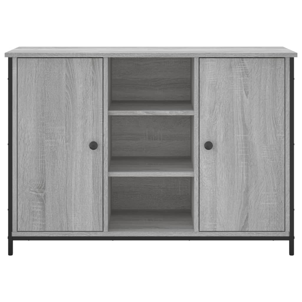 Dressoir 100x35x70 cm bewerkt hout grijs sonoma is nu te koop bij PeponiXL, paradijselijk wonen!