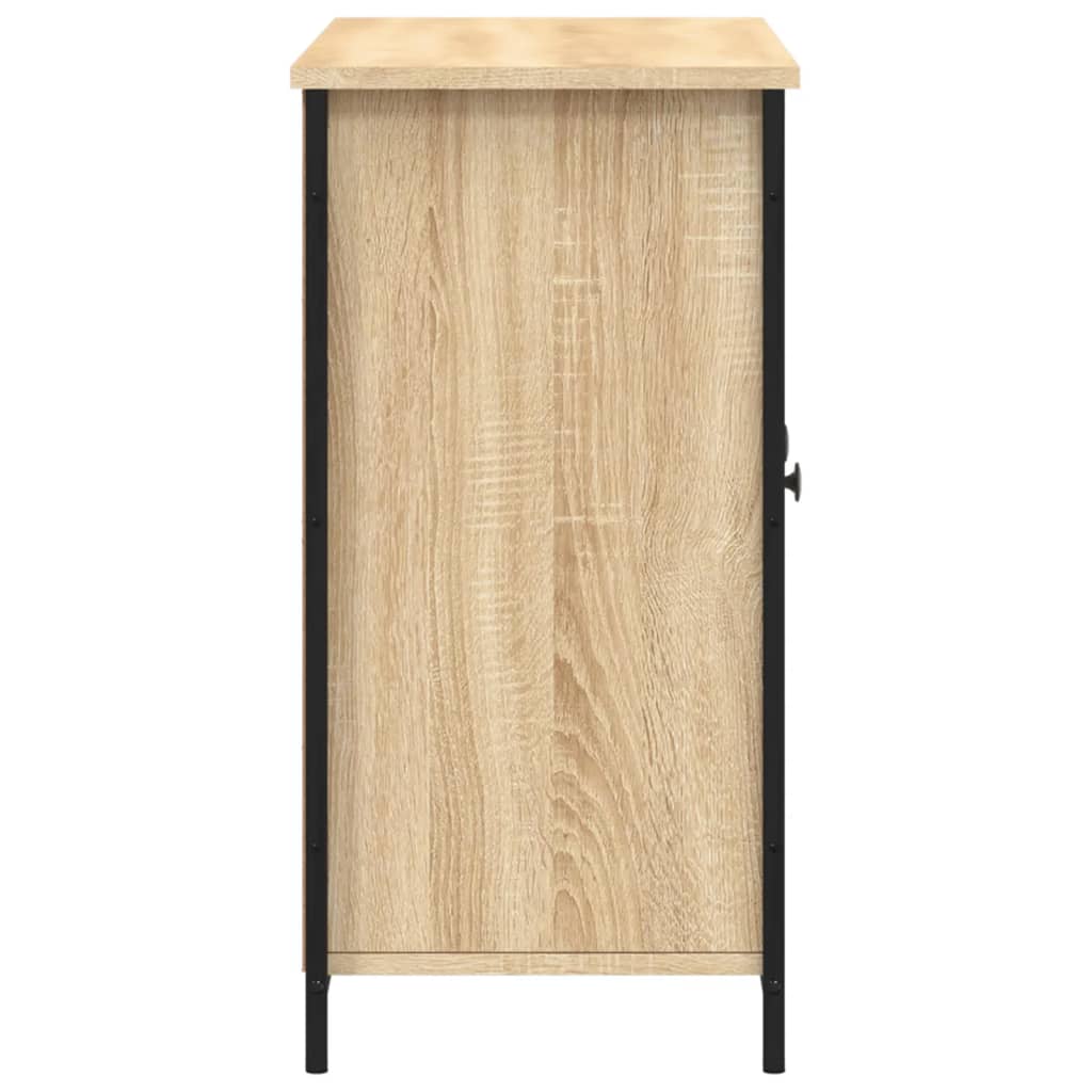 Dressoir 100x35x70 cm bewerkt hout sonoma eikenkleurig is nu te koop bij PeponiXL, paradijselijk wonen!