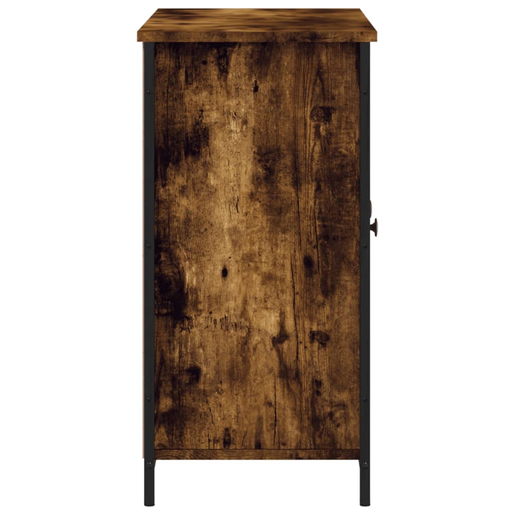 Dressoir 100x35x70 cm bewerkt hout gerookt eikenkleurig is nu te koop bij PeponiXL, paradijselijk wonen!