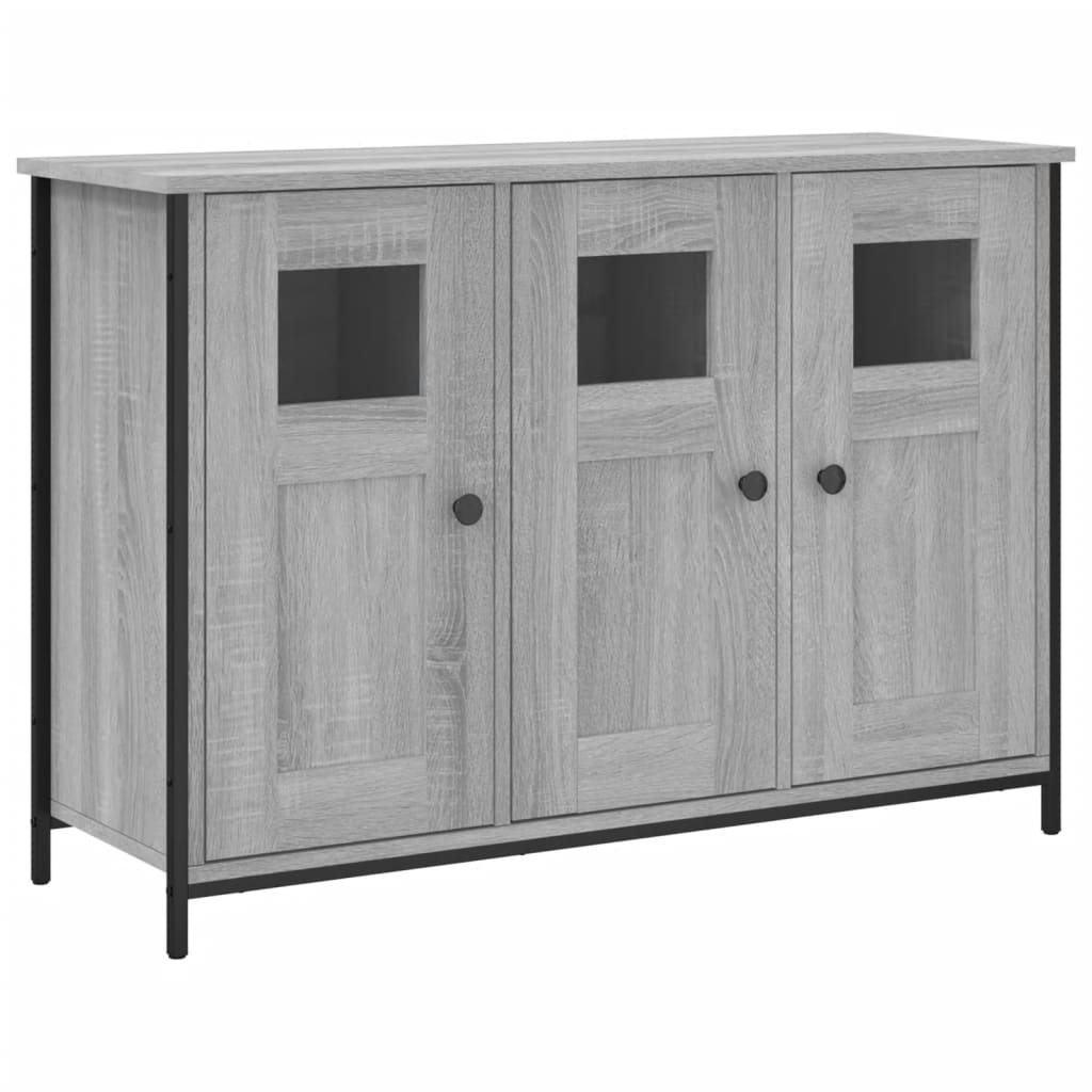 Dressoir 100x35x70 cm bewerkt hout grijs sonoma is nu te koop bij PeponiXL, paradijselijk wonen!