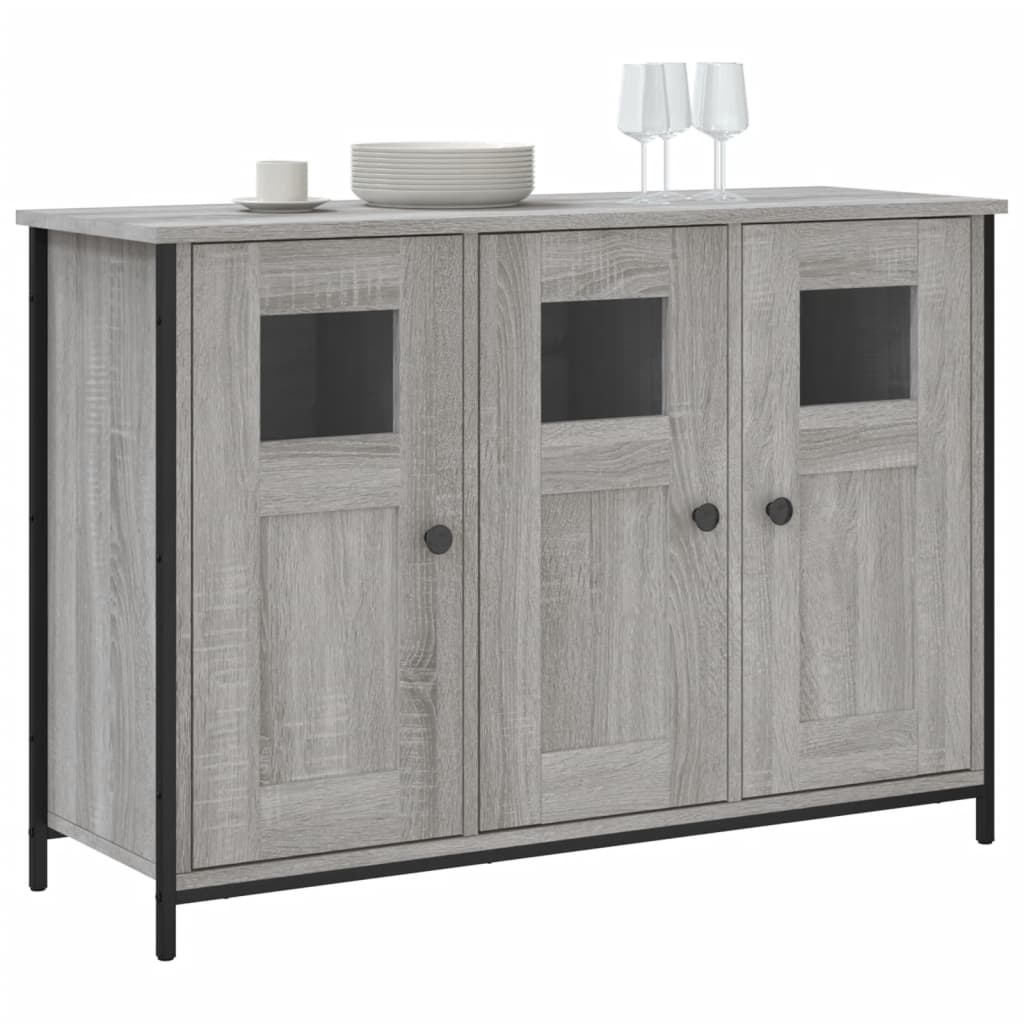 Dressoir 100x35x70 cm bewerkt hout grijs sonoma is nu te koop bij PeponiXL, paradijselijk wonen!
