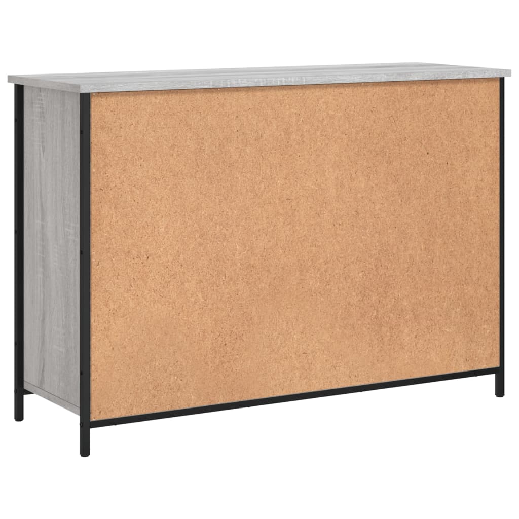 Dressoir 100x35x70 cm bewerkt hout grijs sonoma is nu te koop bij PeponiXL, paradijselijk wonen!