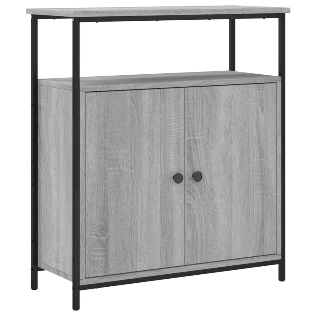Dressoir 70x30x80 cm bewerkt hout grijs sonoma is nu te koop bij PeponiXL, paradijselijk wonen!