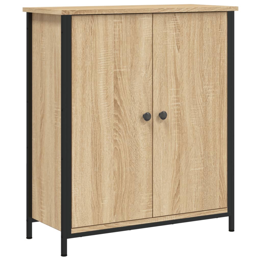 Dressoir 70x30x80 cm bewerkt hout sonoma eikenkleurig is nu te koop bij PeponiXL, paradijselijk wonen!