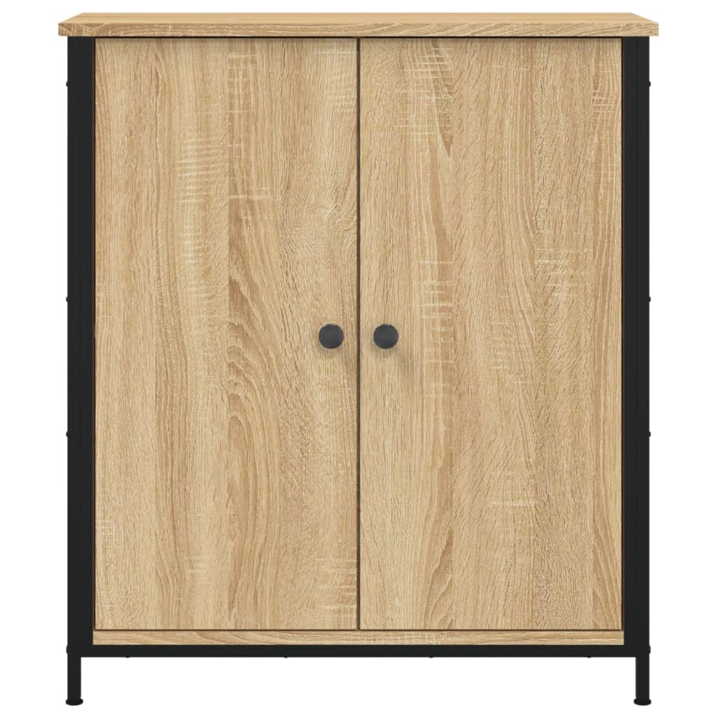 Dressoir 70x30x80 cm bewerkt hout sonoma eikenkleurig is nu te koop bij PeponiXL, paradijselijk wonen!