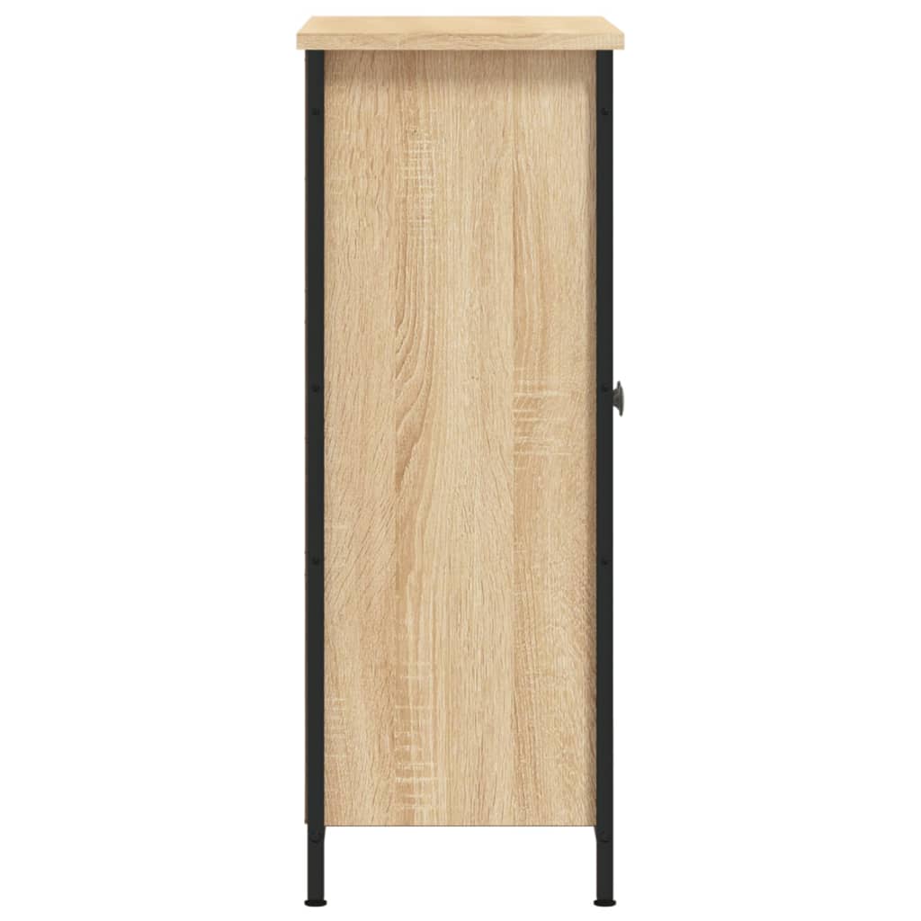 Dressoir 70x30x80 cm bewerkt hout sonoma eikenkleurig is nu te koop bij PeponiXL, paradijselijk wonen!