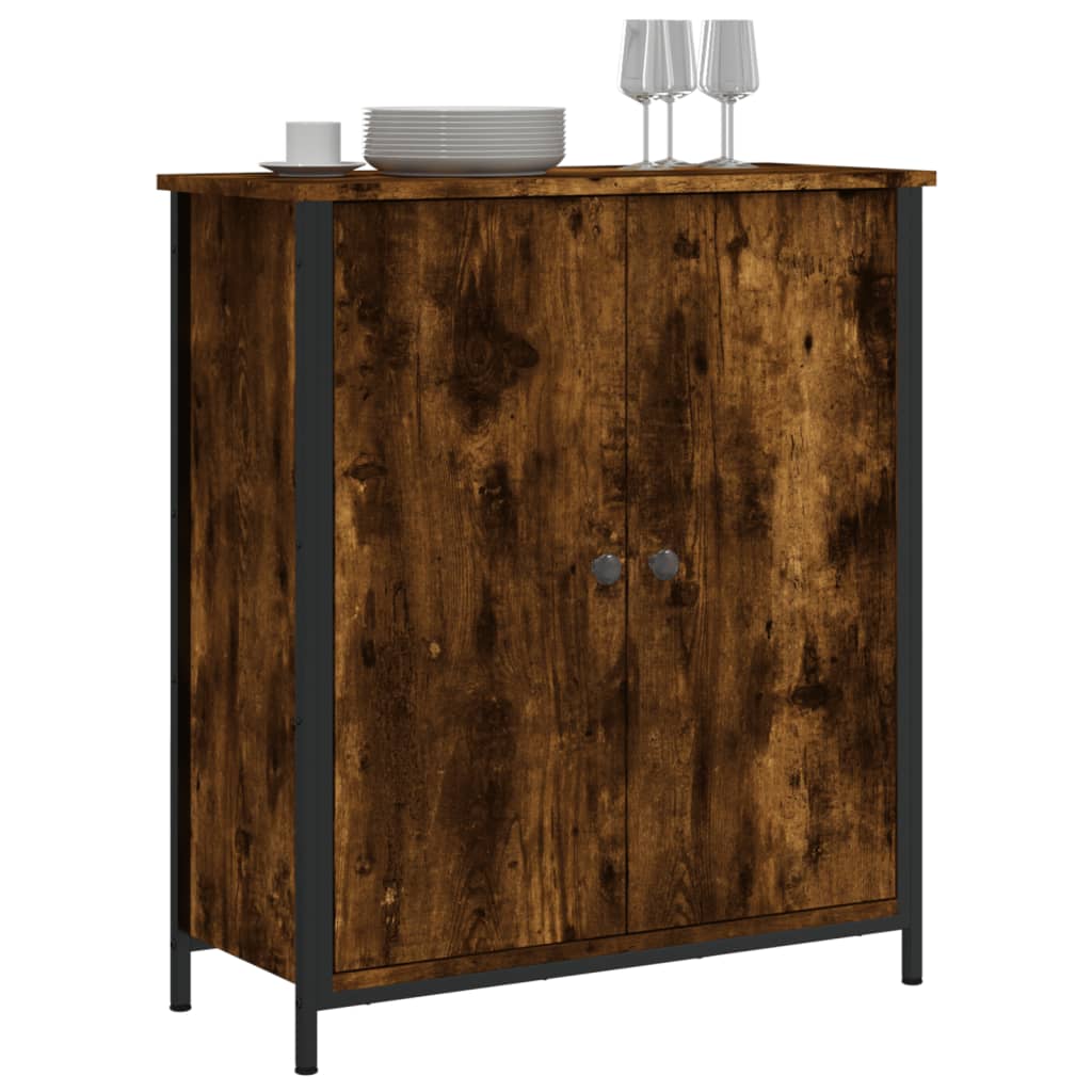 Dressoir 70x30x80 cm bewerkt hout gerookt eikenkleurig is nu te koop bij PeponiXL, paradijselijk wonen!