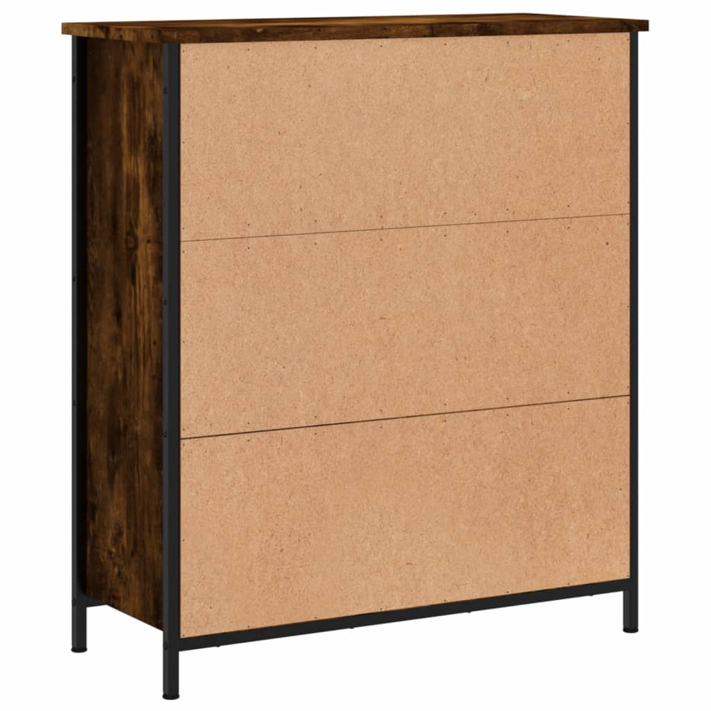Dressoir 70x30x80 cm bewerkt hout gerookt eikenkleurig is nu te koop bij PeponiXL, paradijselijk wonen!