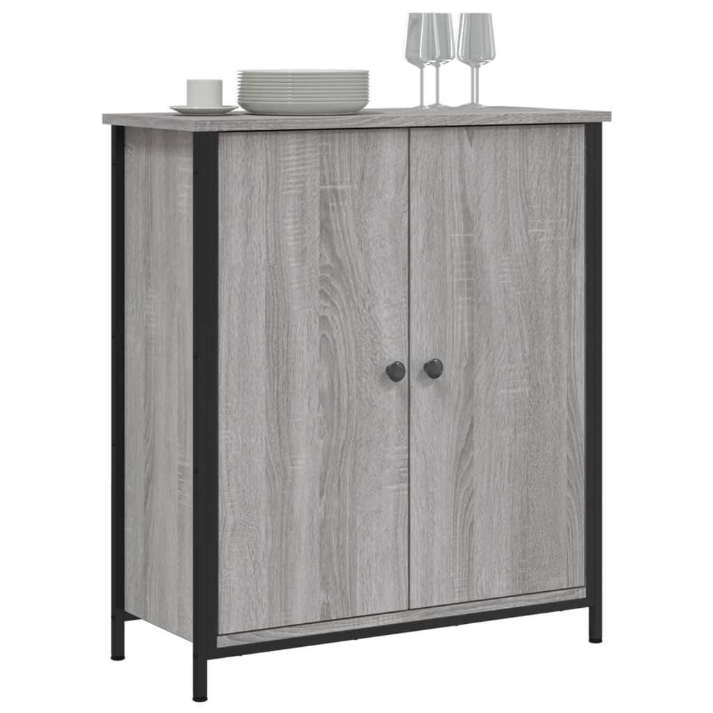 Dressoir 70x30x80 cm bewerkt hout grijs sonoma is nu te koop bij PeponiXL, paradijselijk wonen!
