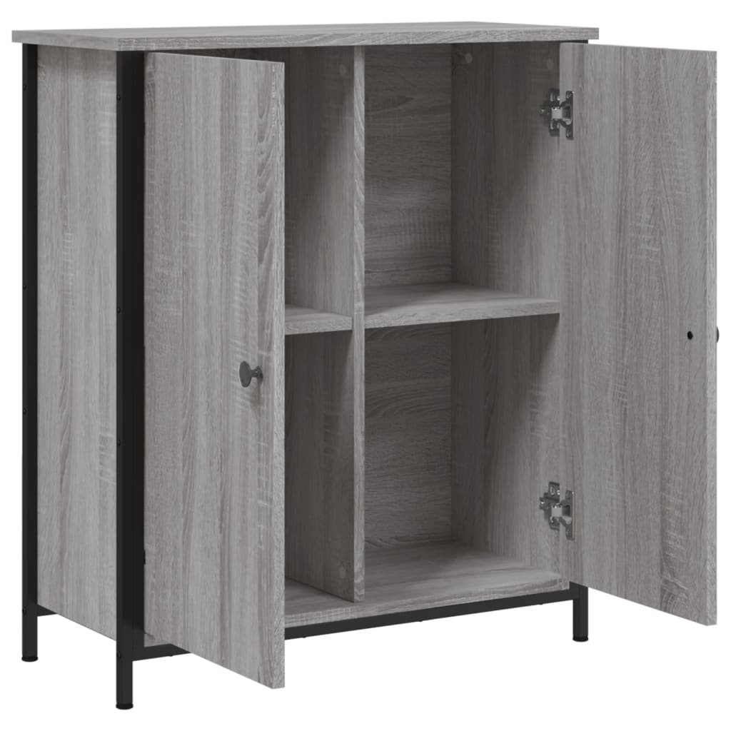Dressoir 70x30x80 cm bewerkt hout grijs sonoma is nu te koop bij PeponiXL, paradijselijk wonen!