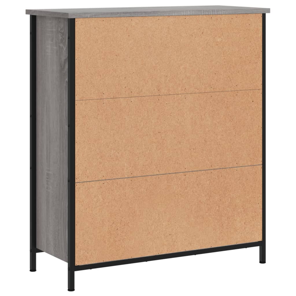 Dressoir 70x30x80 cm bewerkt hout grijs sonoma is nu te koop bij PeponiXL, paradijselijk wonen!