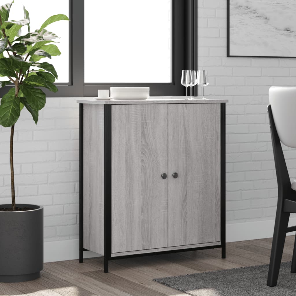 Dressoir 70x30x80 cm bewerkt hout grijs sonoma is nu te koop bij PeponiXL, paradijselijk wonen!