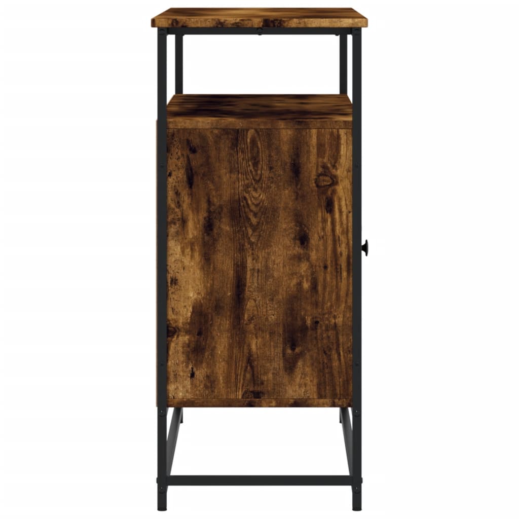 Dressoir 100x35x80 cm bewerkt hout gerookt eikenkleurig is nu te koop bij PeponiXL, paradijselijk wonen!