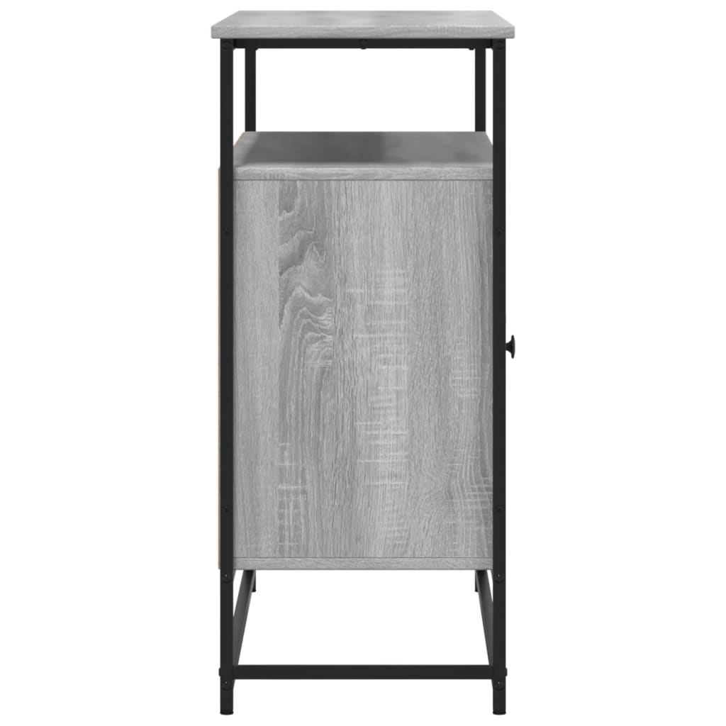 Dressoir 100x35x80 cm bewerkt hout grijs sonoma is nu te koop bij PeponiXL, paradijselijk wonen!