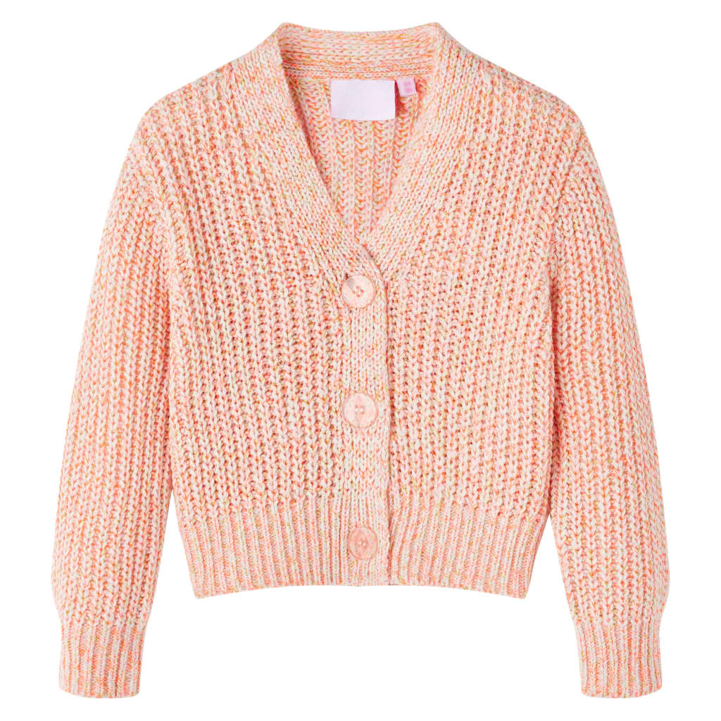 Kindervest gebreid 104 gemengd roze is nu te koop bij PeponiXL, paradijselijk wonen!
