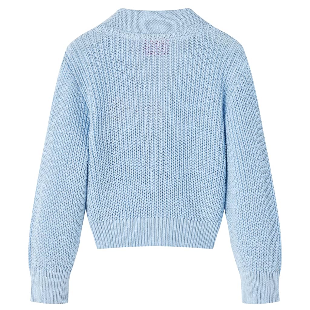Kindervest gebreid 104 blauw is nu te koop bij PeponiXL, paradijselijk wonen!