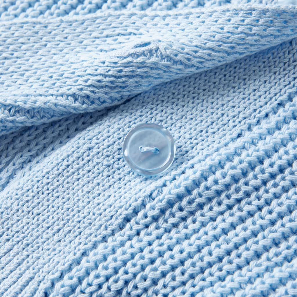 Kindervest gebreid 104 blauw is nu te koop bij PeponiXL, paradijselijk wonen!