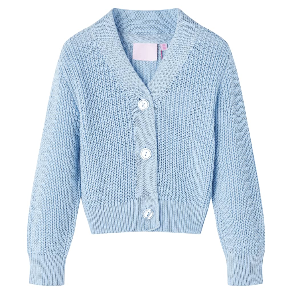 Kindervest gebreid 116 blauw is nu te koop bij PeponiXL, paradijselijk wonen!