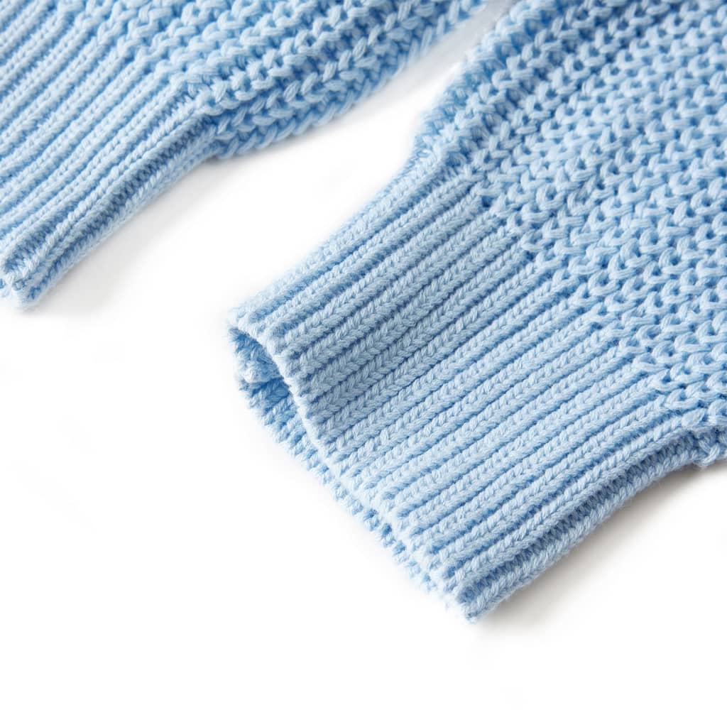 Kindervest gebreid 128 blauw is nu te koop bij PeponiXL, paradijselijk wonen!