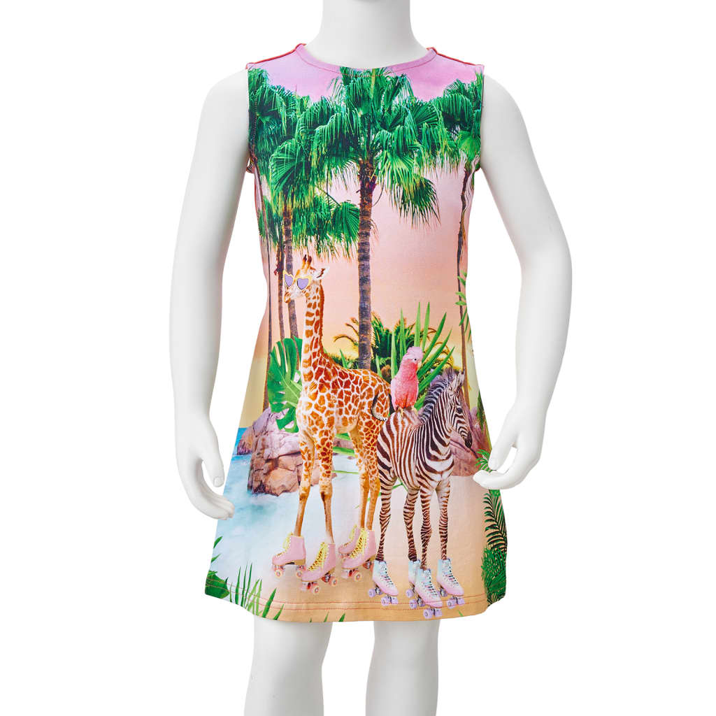 Kinderjurk 92 koraalkleurig is nu te koop bij PeponiXL, paradijselijk wonen!