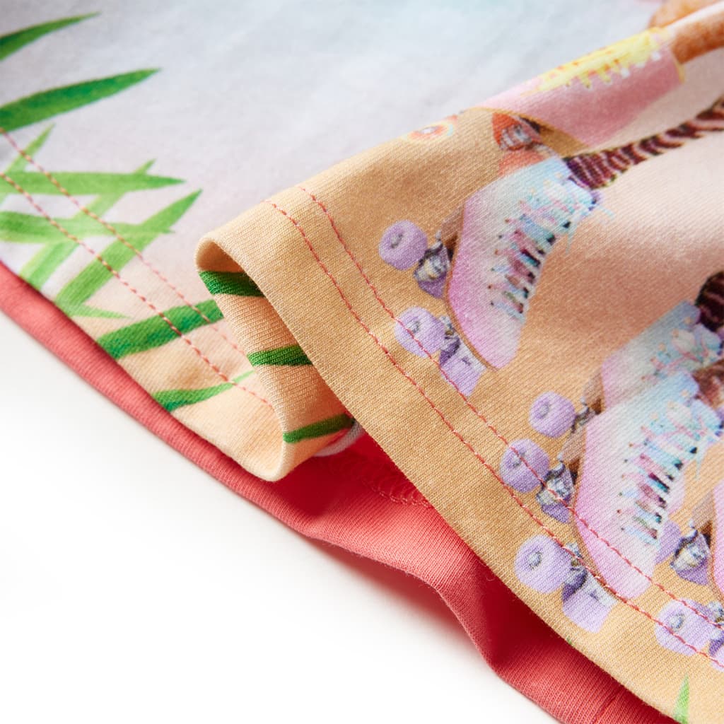 Kinderjurk 128 koraalkleurig is nu te koop bij PeponiXL, paradijselijk wonen!