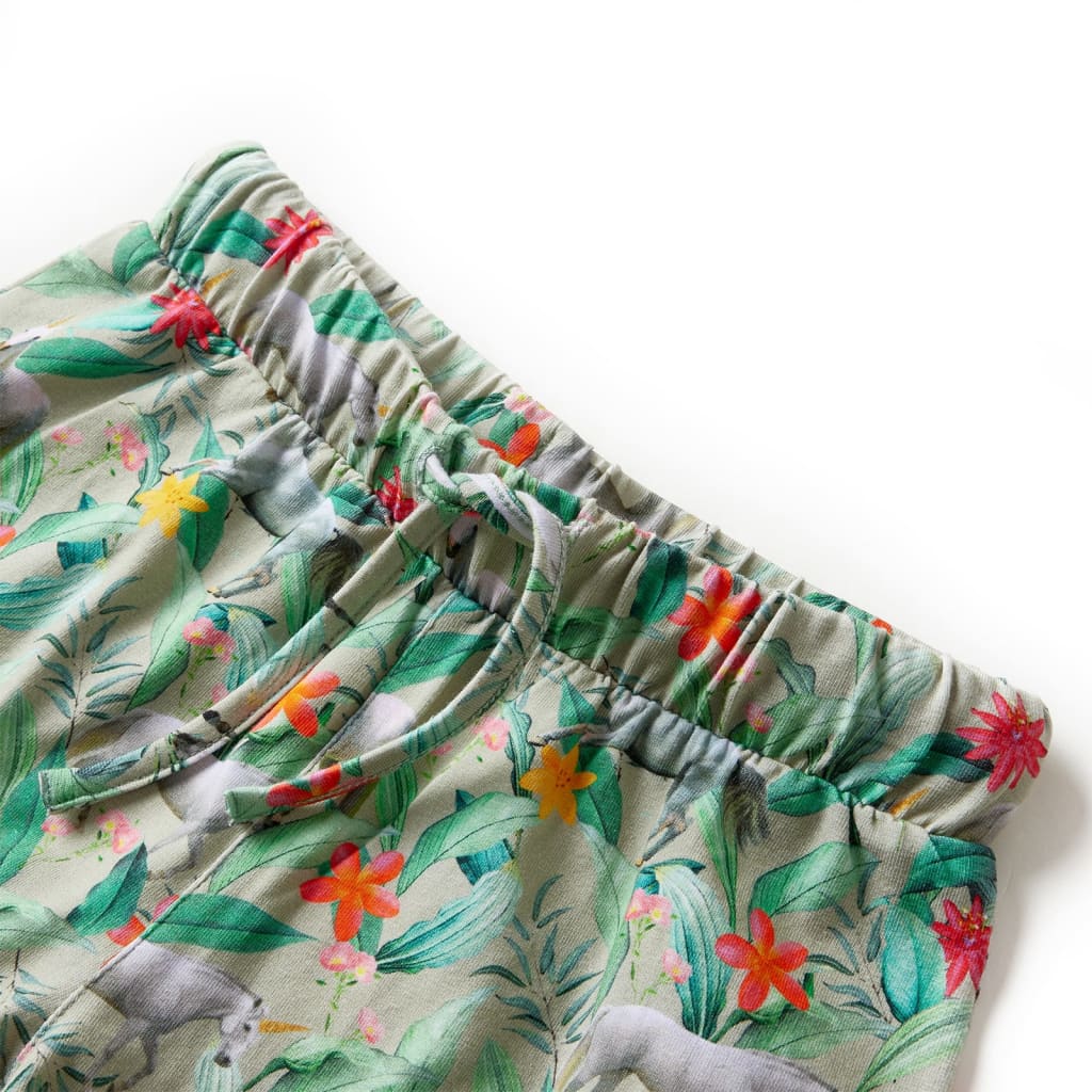 Kindershorts met trekkoord 116 lichtkaki is nu te koop bij PeponiXL, paradijselijk wonen!