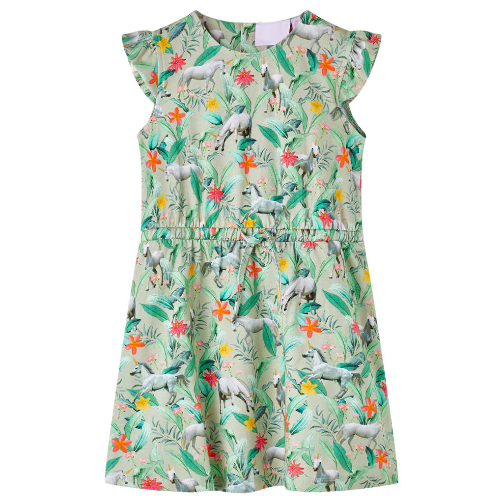 Kinderjurk 104 lichtkakikleurig is nu te koop bij PeponiXL, paradijselijk wonen!