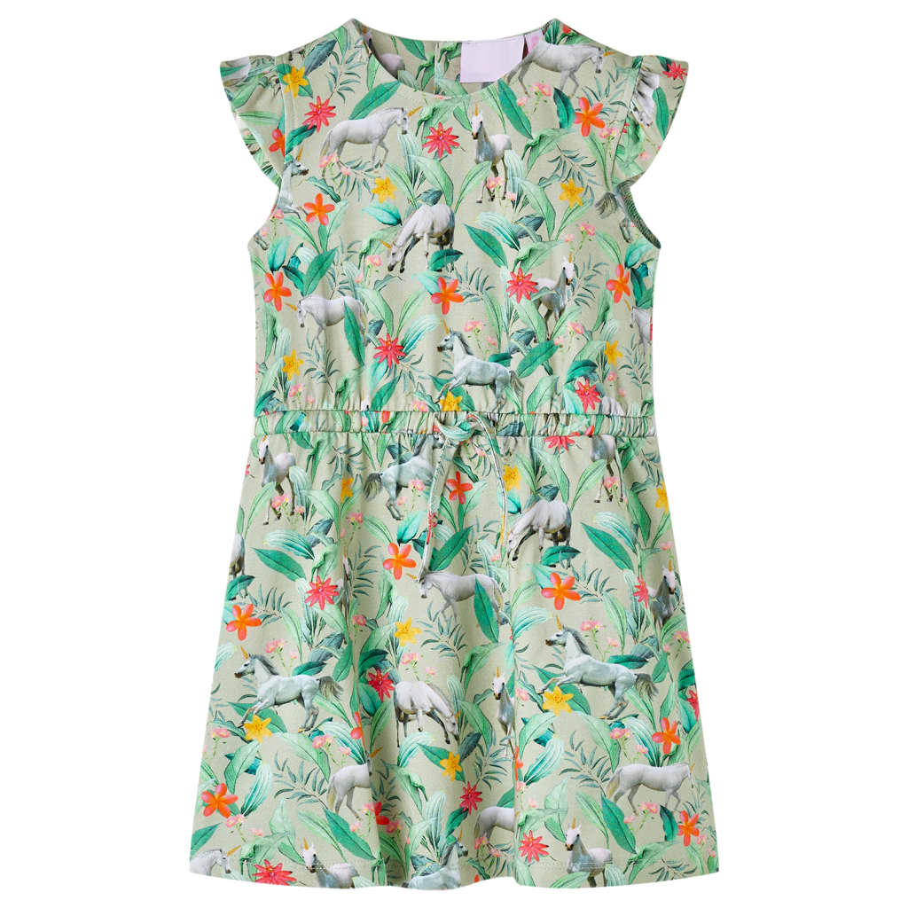 Kinderjurk 116 lichtkakikleurig is nu te koop bij PeponiXL, paradijselijk wonen!