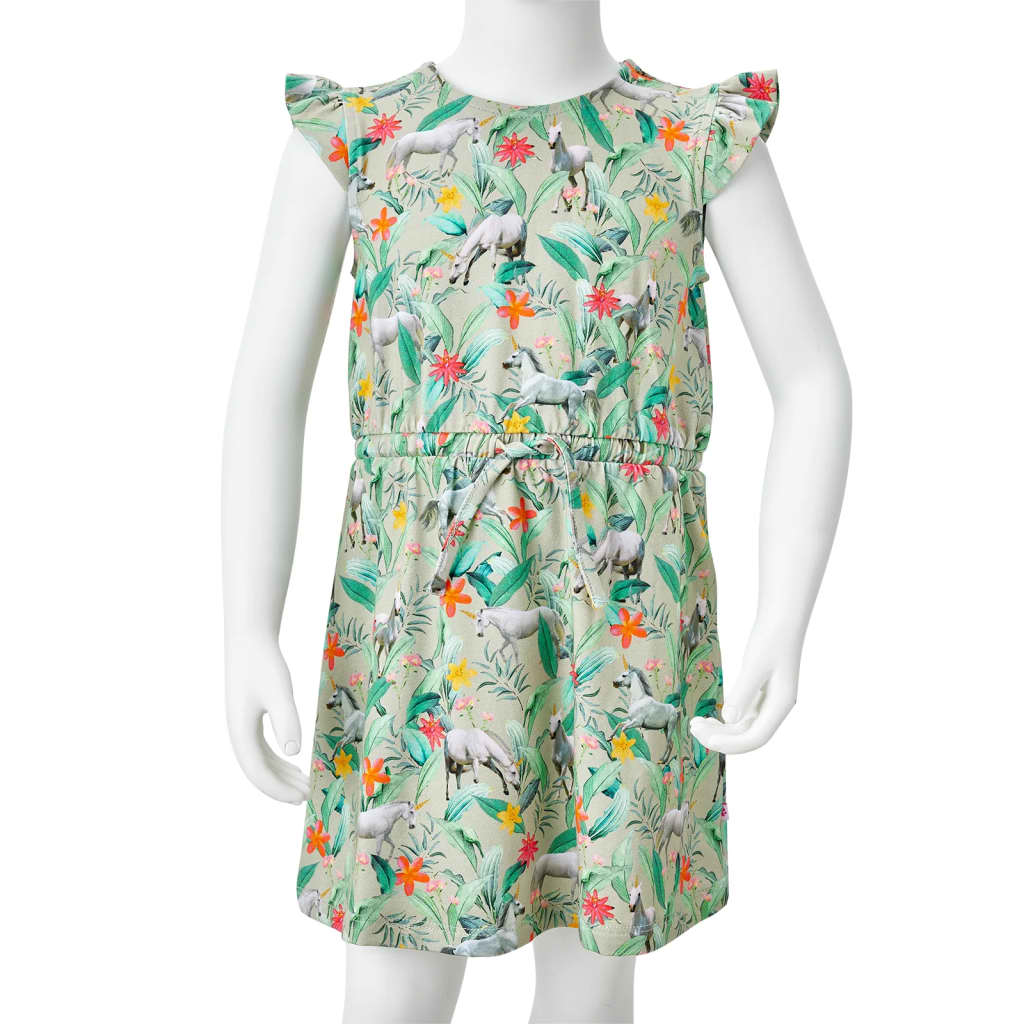 Kinderjurk 116 lichtkakikleurig is nu te koop bij PeponiXL, paradijselijk wonen!