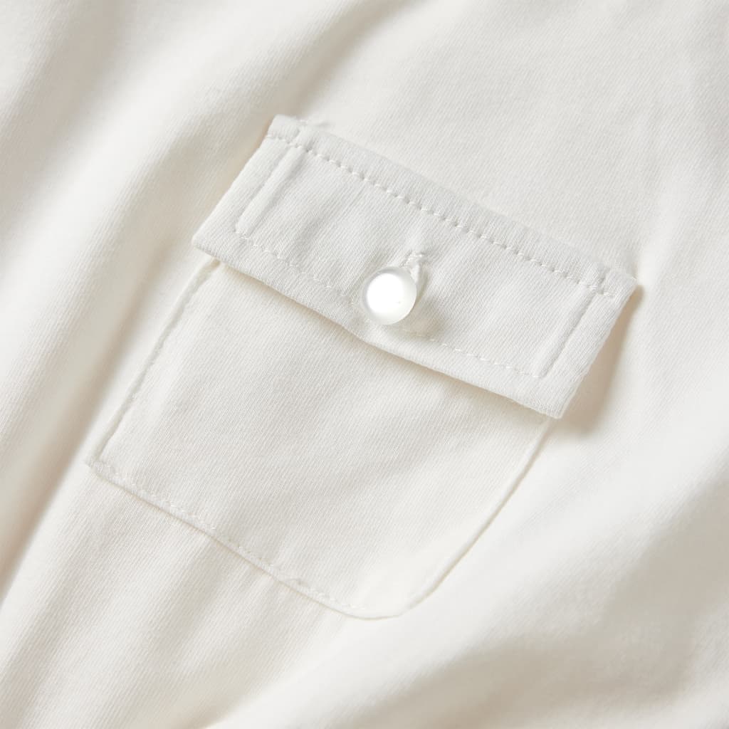 Kinderjurk met korte mouwen 128 ecru is nu te koop bij PeponiXL, paradijselijk wonen!