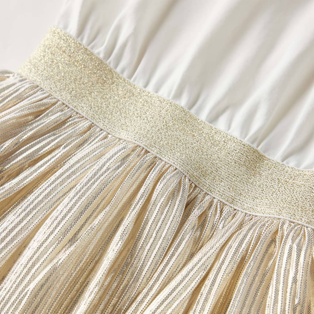 Kinderjurk met korte mouwen 128 ecru is nu te koop bij PeponiXL, paradijselijk wonen!