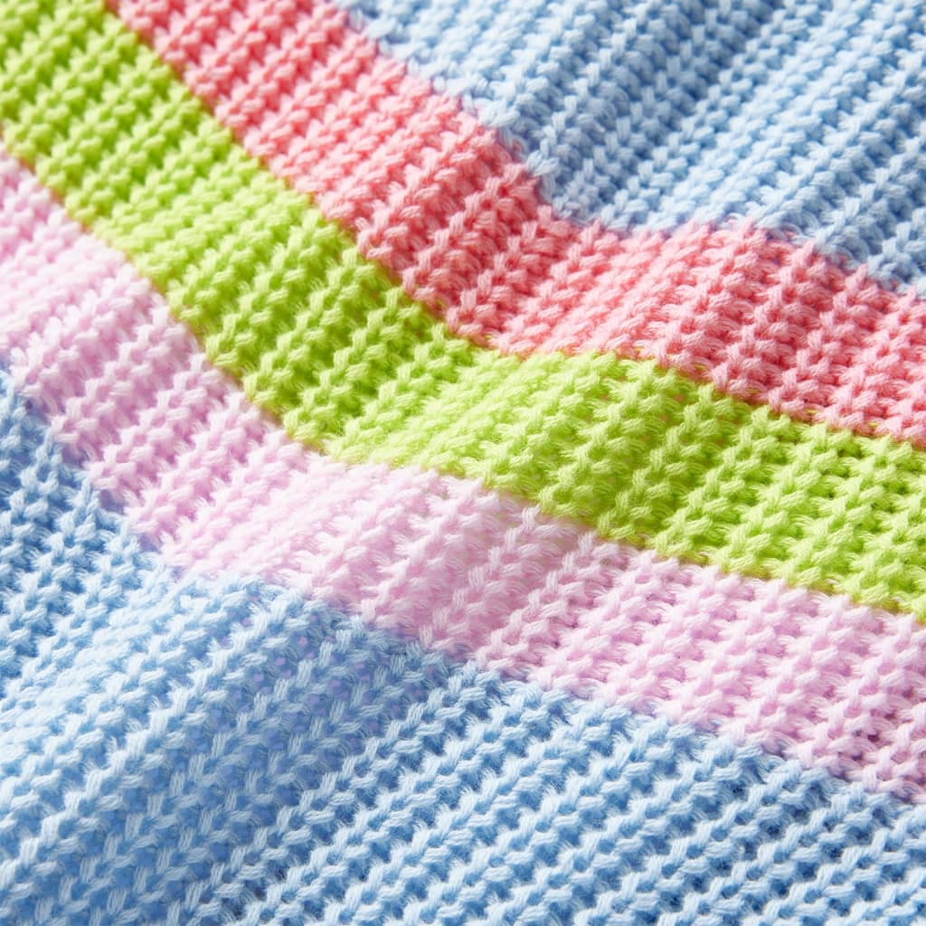Kindertrui gebreid 128 blauw is nu te koop bij PeponiXL, paradijselijk wonen!
